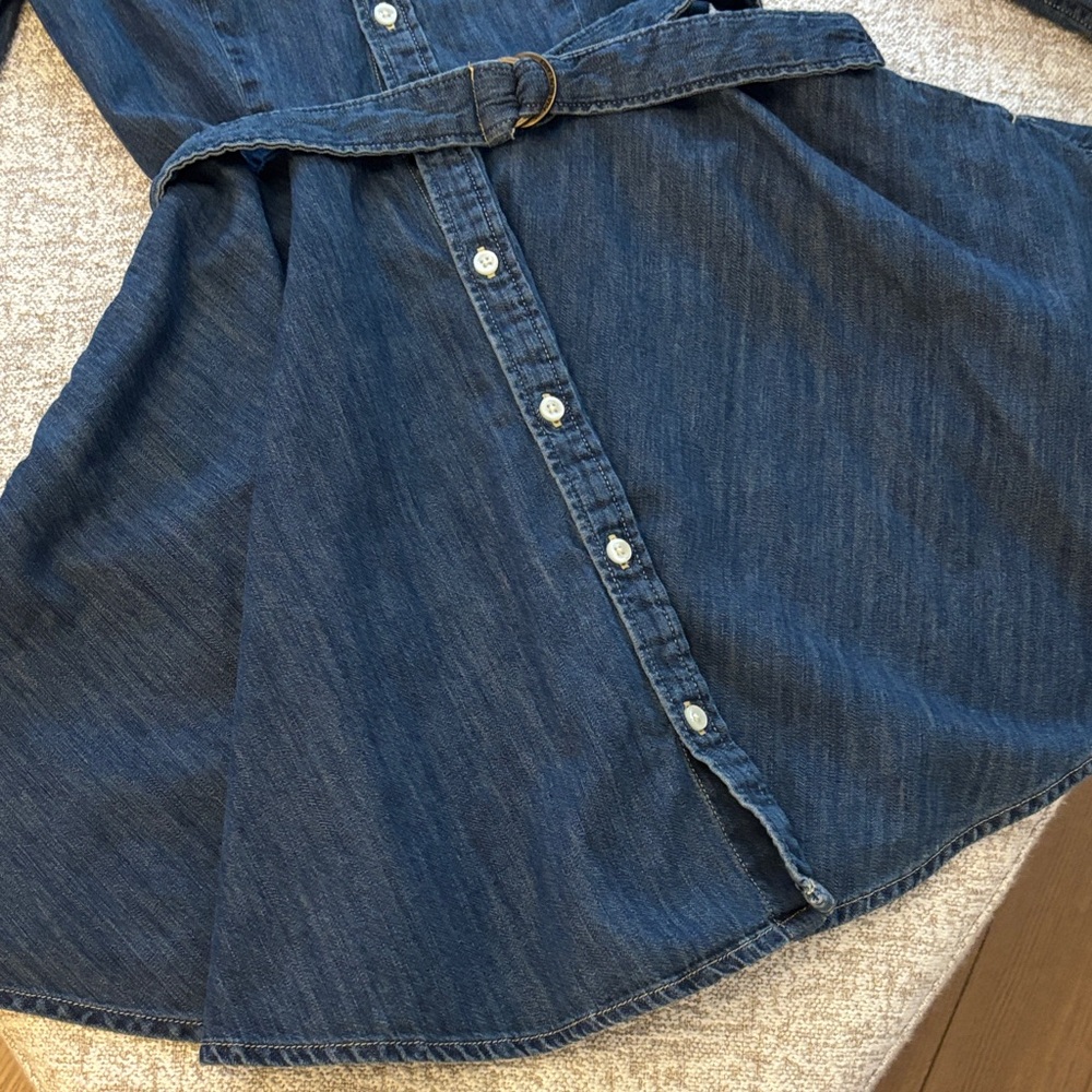 Polo by Ralph Lauren Dark Blue Denim Kids Dress - Picture 4 of 7